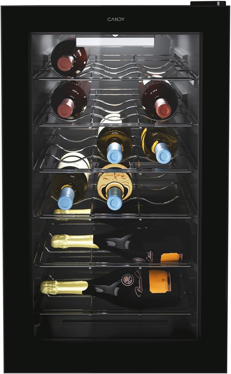 Wijnkoeler - Drankkoeler Koelkast - Wijn Serveren - App Connect Vivino - 40x55x70cm - Zwart