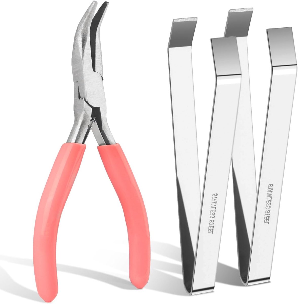 Visgraat Pincet Set - Vis Tang Gereedschap - Snel Vis Graat - Roestvrij Staal - 12.6 cm