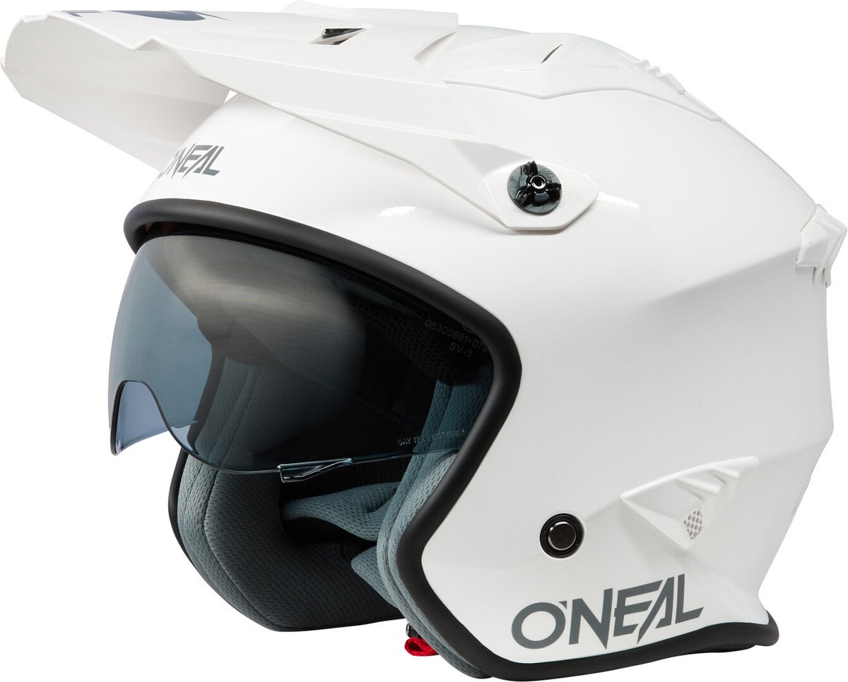 O'NEAL Volt Solid Wit Trialhelm - Helm