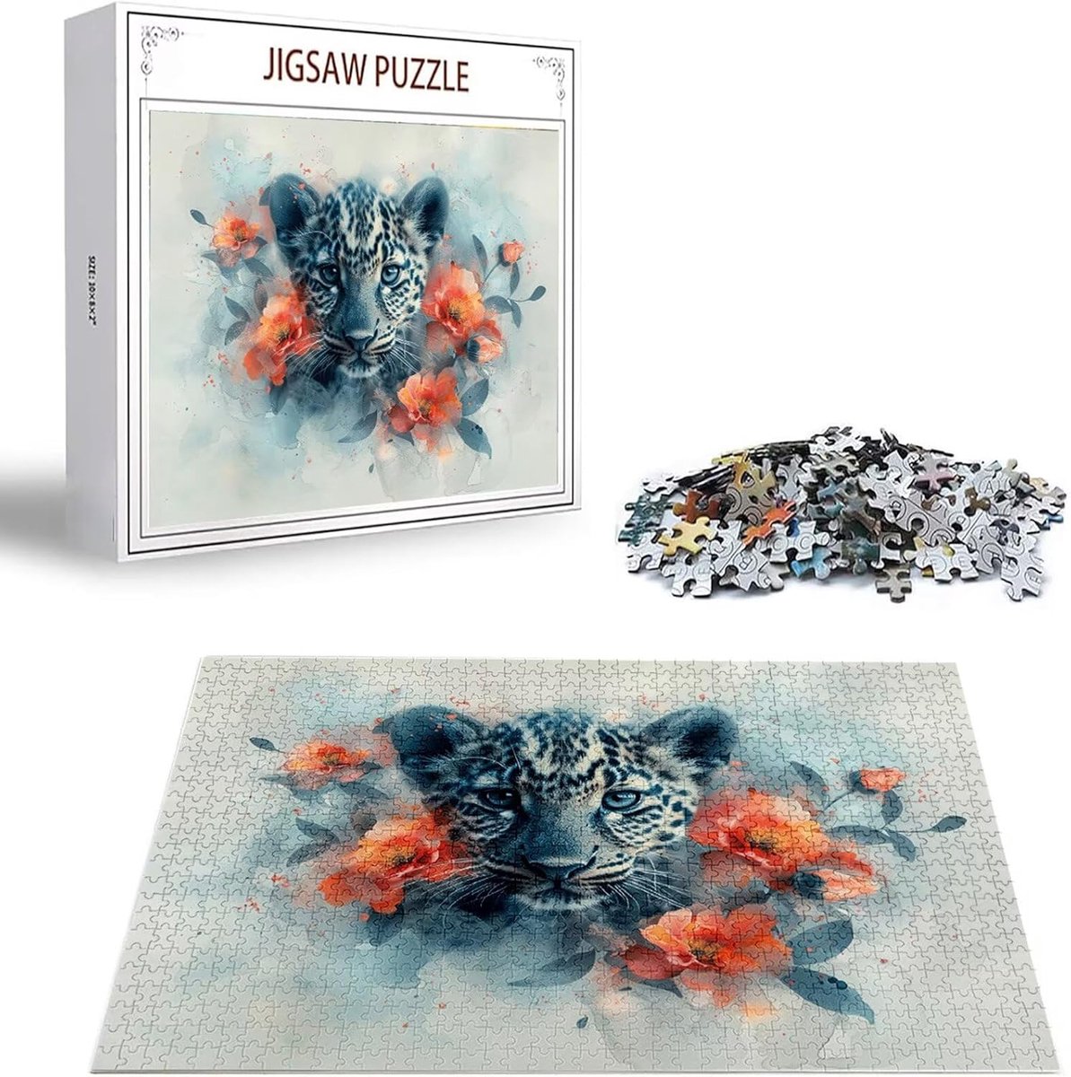 Houten Puzzel - Bloemen Legpuzzel - Ontspanning Thuis - Premium Kwaliteit - 87x57cm 1500 Stukjes - Gekleurd