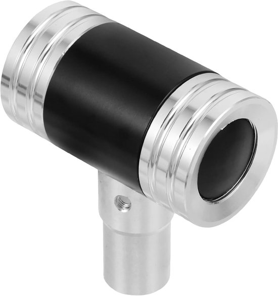 Schakelpookknop Aluminium - Pook H-stick - Soepeler Schakelen - Vliegtuigstuurknuppel Design - 8x7x4 cm - Zwart — afbeelding 4