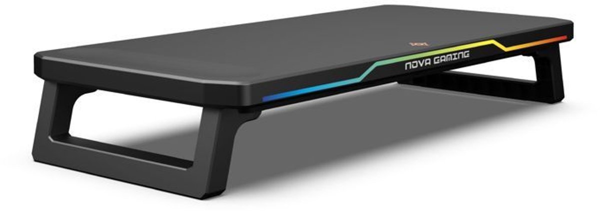 Schermversterker - NOVA GAMING - Celestium - Geïntegreerde hub - RGB LED - Zwart