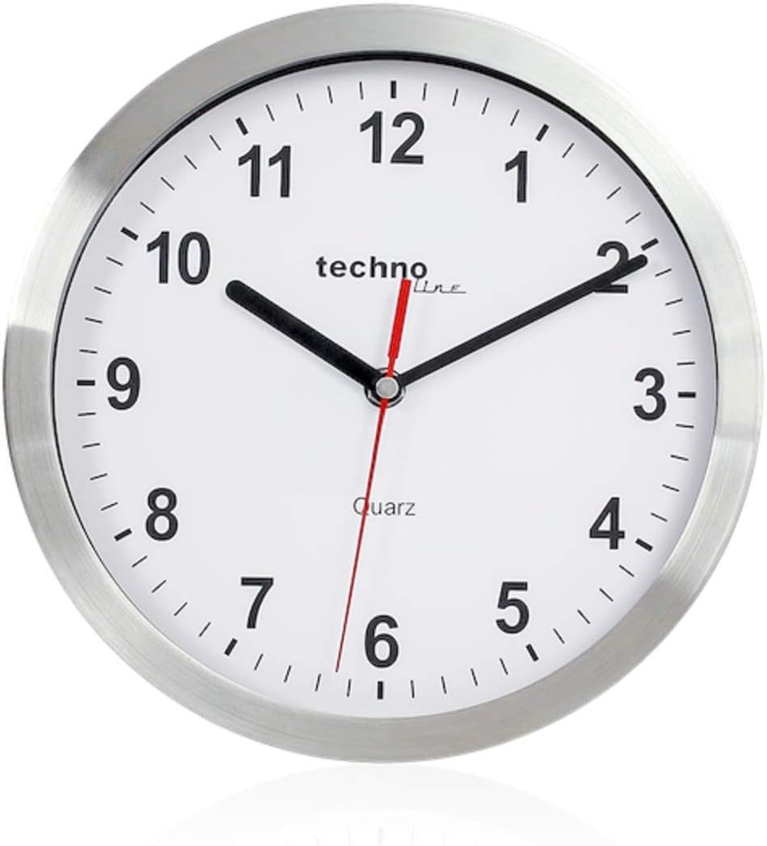 Digitale Wekker - Radio Klok - Wakker Worden - Radiogestuurd Signaal - 12 x 6 x 147cm - Zilver Zwart