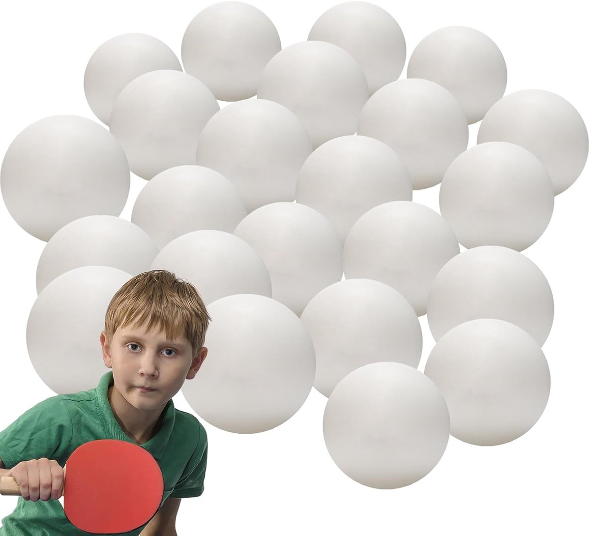 Tafeltennisballen 100 Stuks - Pongballen Set - Spel en Knutselen - Duurzaam ABS Materiaal - 40 mm Diameter