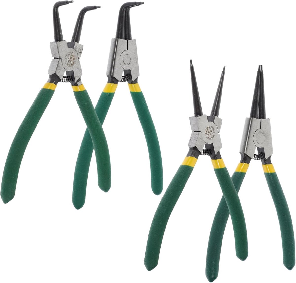 Set Borgring Tangen - Circuitveer Tangen - Precisie Werk - Set van Vier Stuks - 17.5 cm Lengte - As shown