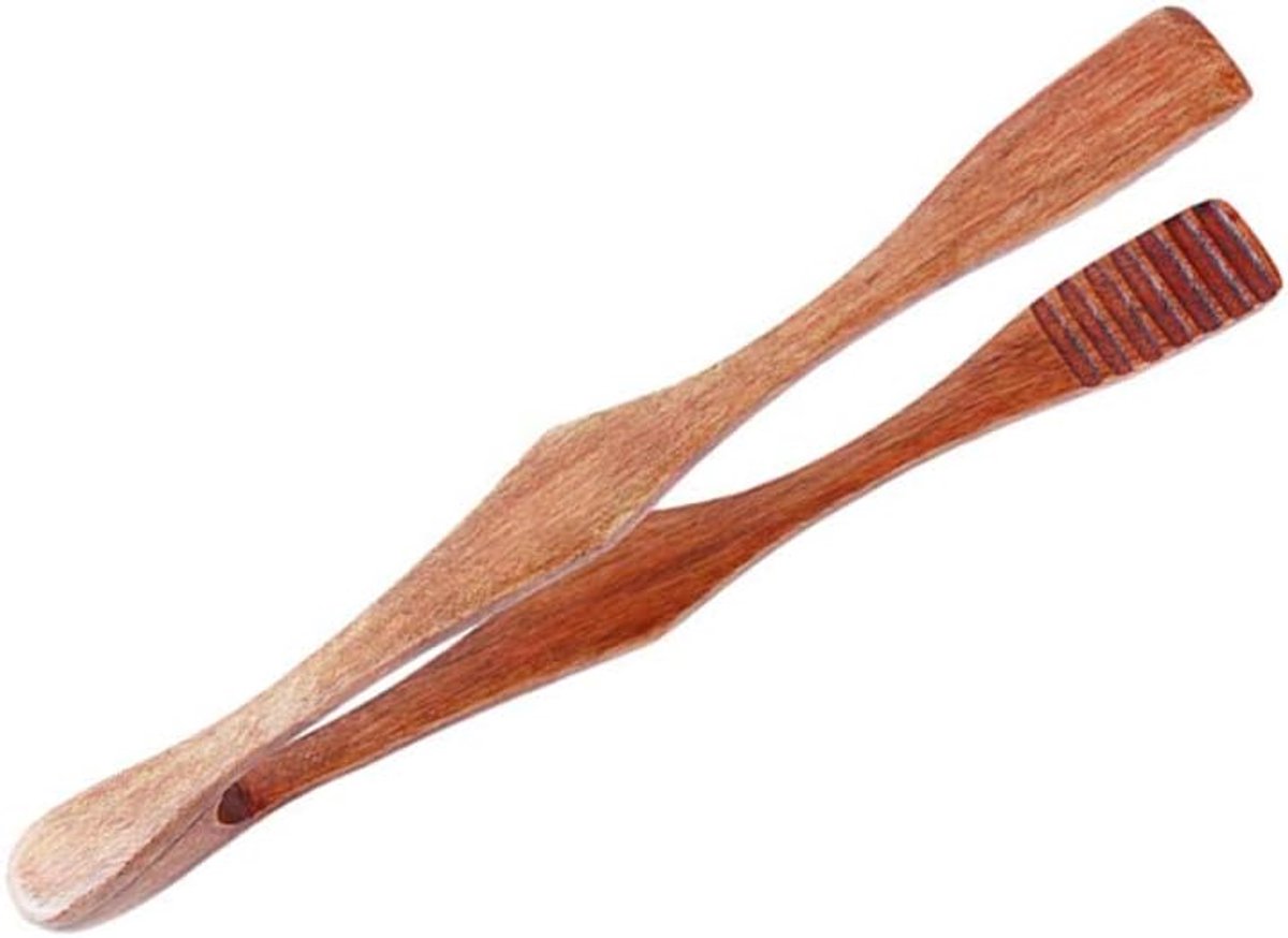 Houten Keukentang - Toast Tang - Brood Beleg - Natuurlijk Materiaal - 15 cm