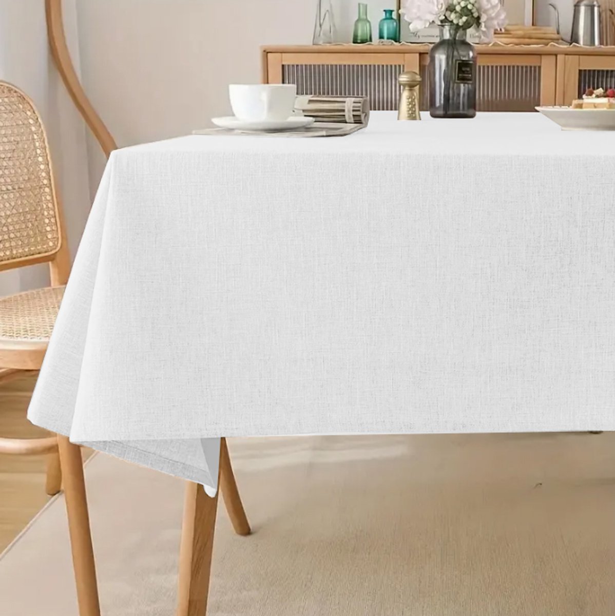 Meble od Nowa - Tafellaken - Wit - 140x240cm - Elegant Boho