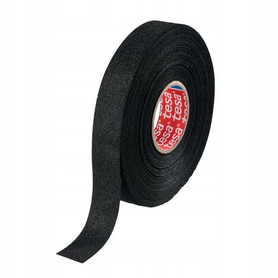 Tesa - PET-Fleece Tape - 25m x 15mm - Geluidsdemping - Zwart - Weerstand tegen Schuren van Tesa — afbeelding 3