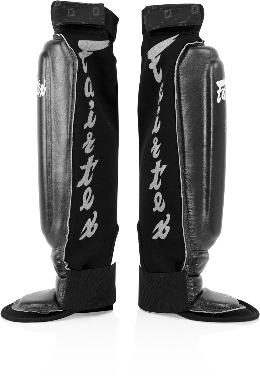 Fairtex SP6 - Scheenbeschermers - Zwart - Ergonomisch Neopreen