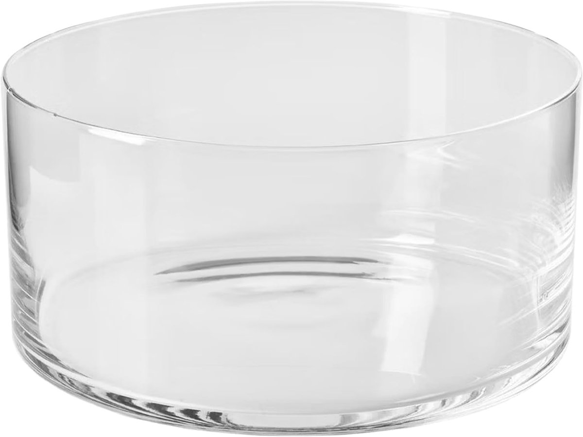 Saladekom - Serveerkom - Feestelijke Tafel - Handgemaakt Kristalglas - 24 CM