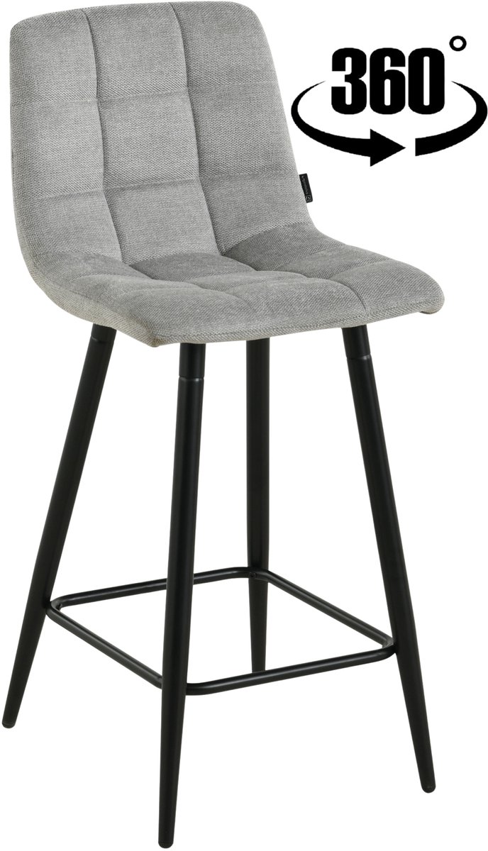 ExitoDesign TORE Serie - Barstoel - Draaibaar - Grijs - 65 cm