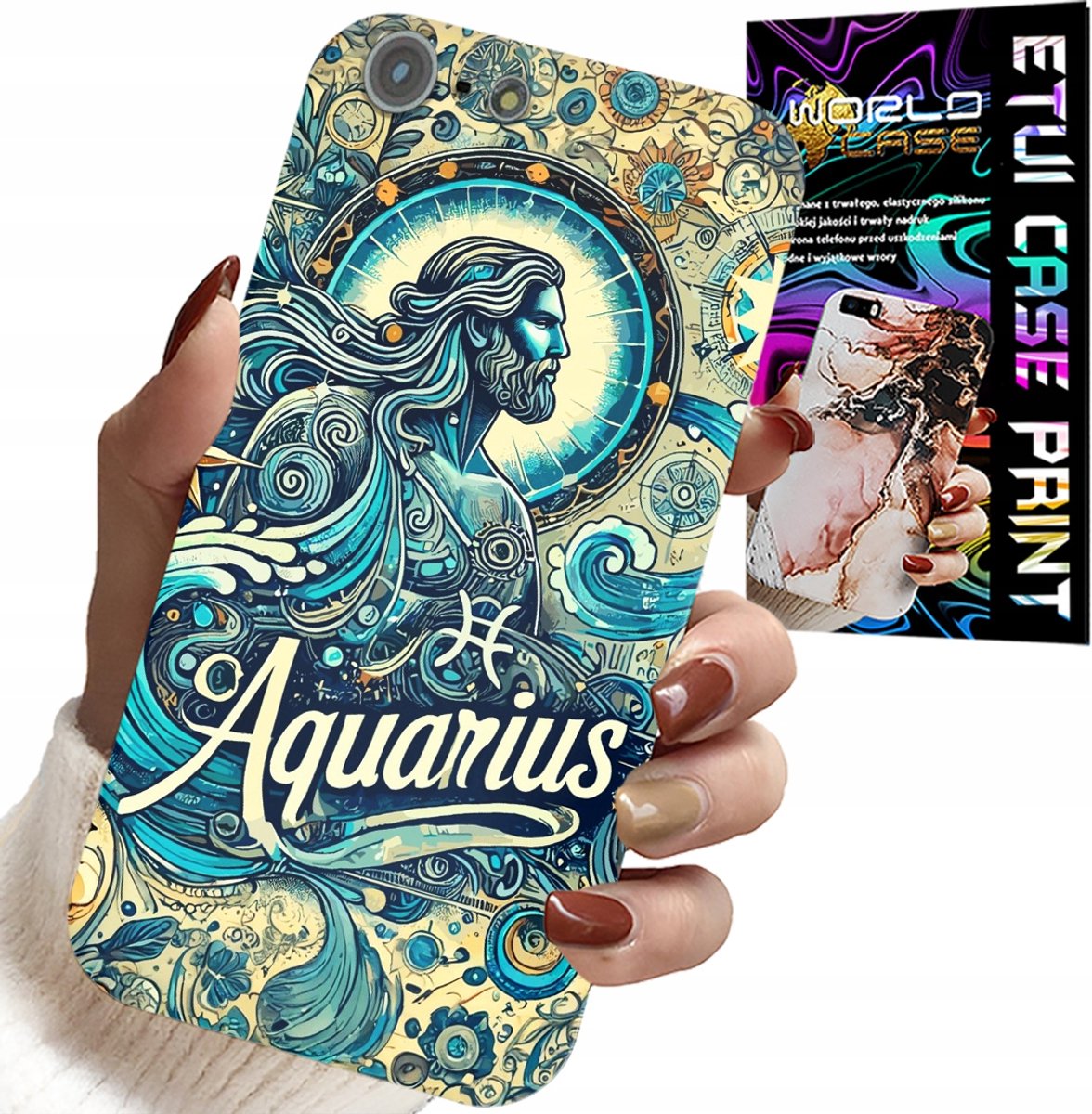 HOESJE VOOR IPHONE 5 / 5S / 5C - STERRENBEELD, WATERMAN, ASTRONOMIE ACHTERKANT