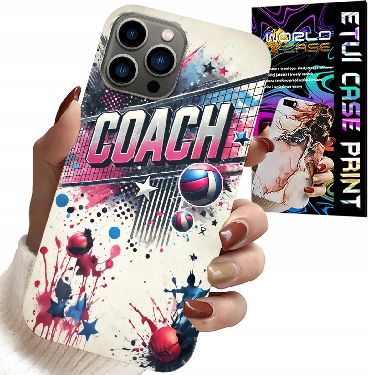 iPhone 12 Pro Max hoesje - Retina Coach mesh hoesje, achterkant
