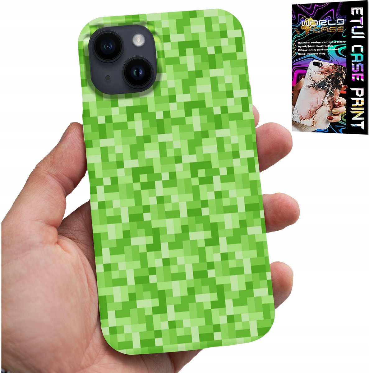 IPHONE 14 PLUS HOESJE - SPELPATRONEN UIT HET SPEL PIXEL PIXELS ACHTERKANT