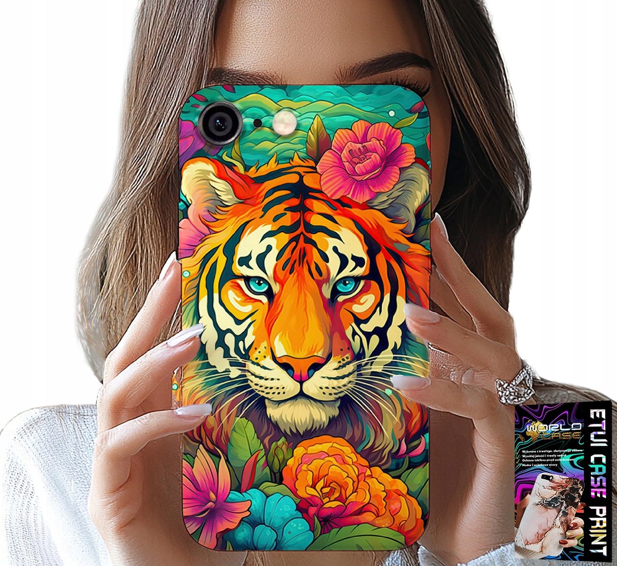 HOESJE VOOR IPHONE (6 PLUS) - DIERENPATROON TIJGERHOESJE