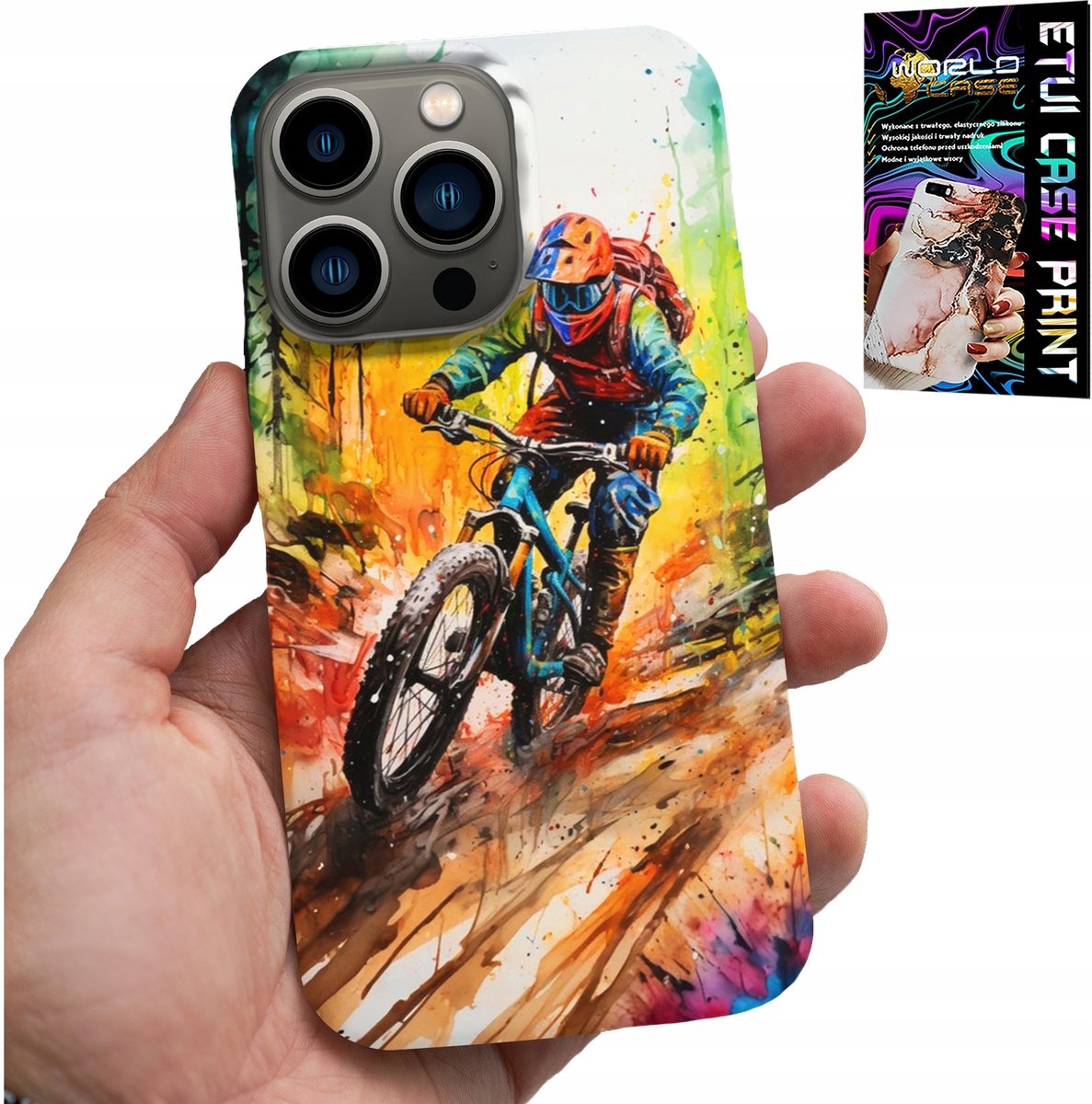 iPhone 15 Pro Max hoesje - Mountainbikes Extreme Expedities glas