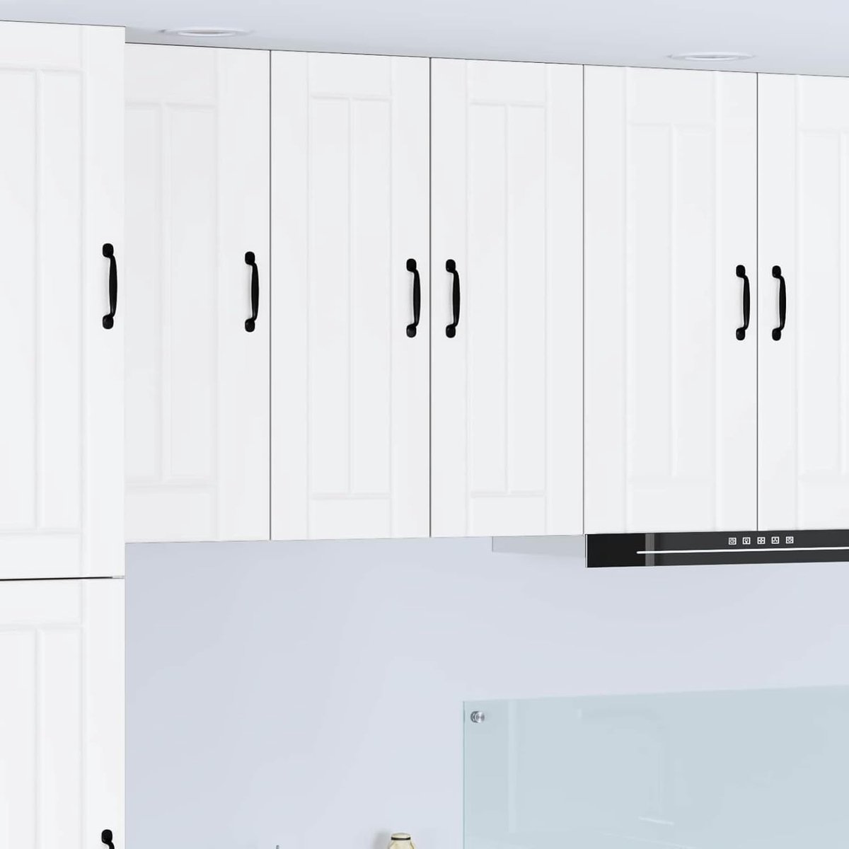 Keukenwandkast - Hangende Opbergkast - Keuken Organiseren - Met 1 Deur - 30 x 31 x 80 cm - Wit