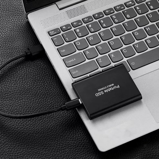 Draagbare SSD - Externe Opslag Schijf - Snelle Gegevensoverdracht - Schokbestendig Ultradun - 2TB 4TB 8TB - Blauw van Merkloos — afbeelding 4