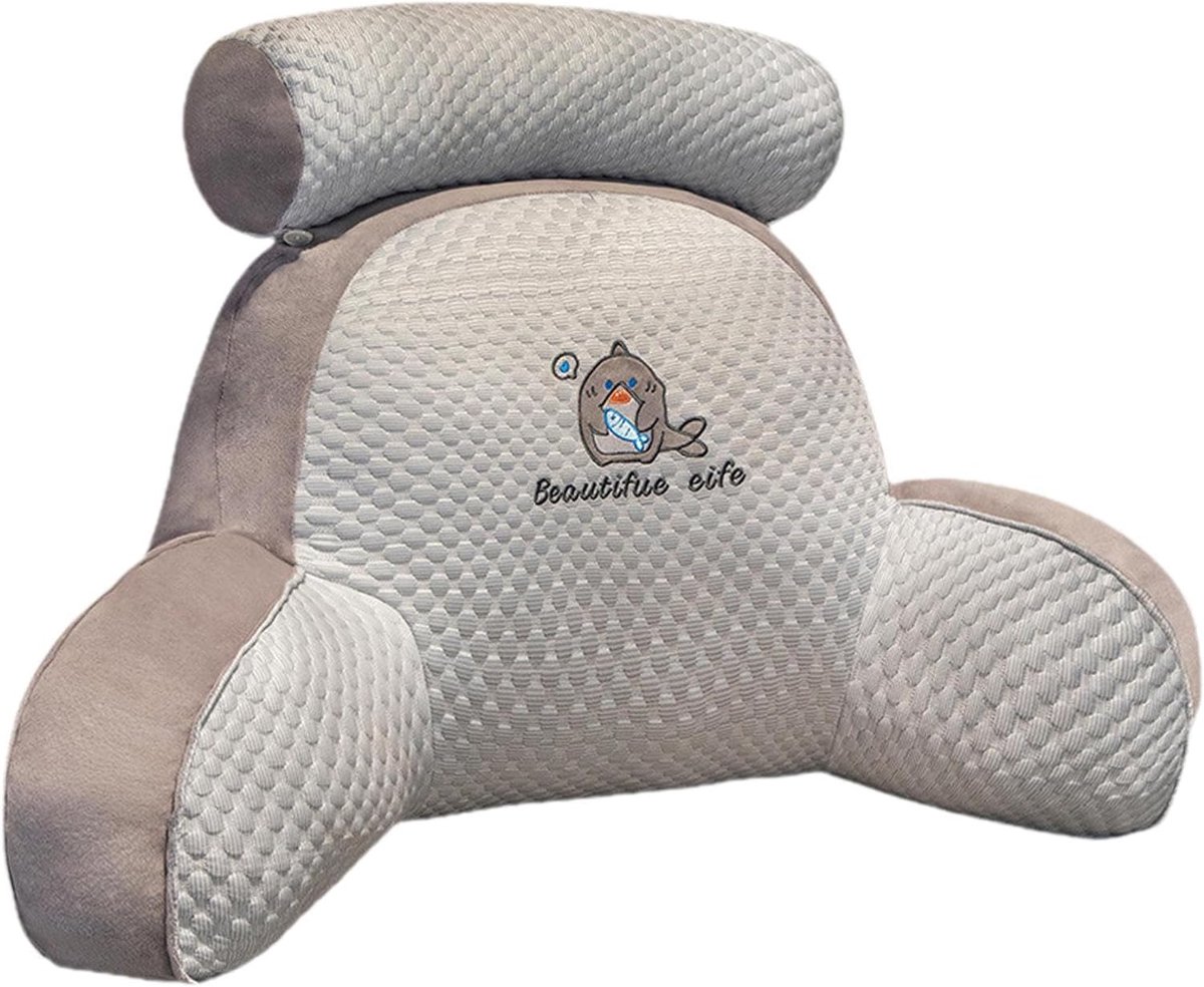 Bed Leeskussen - Rugsteun Kussen - Comfortabel Lezen - Met Armleuningen
