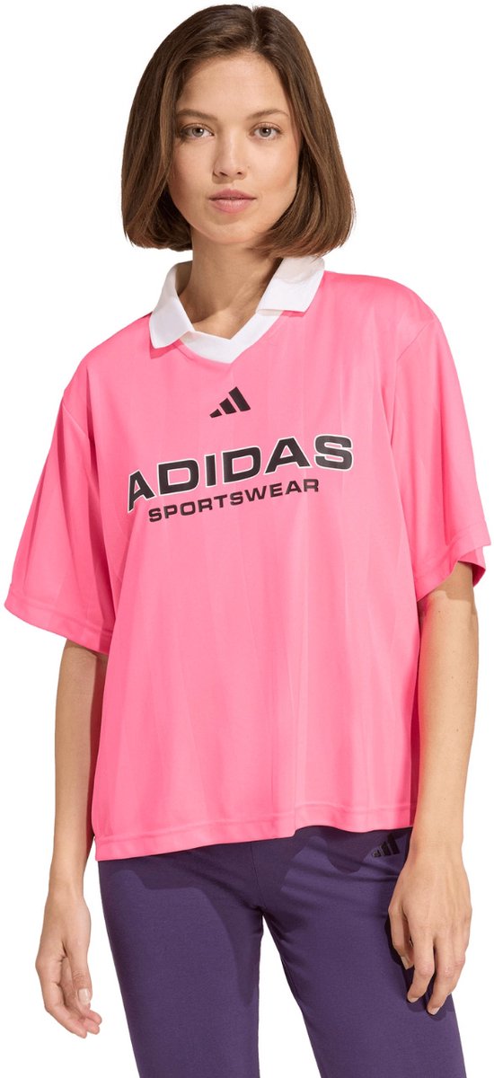 adidas T-shirt Dames Tiro Q4 Roze - Maat M