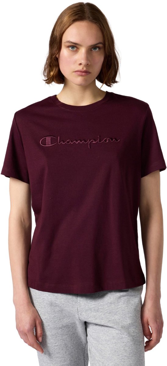 Champion T-shirt Dames SS Tee Rood