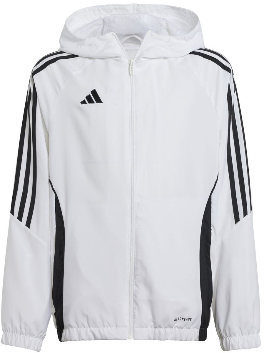 adidas Jas Kinderen Tiro 24 Wit - Maat 128cm