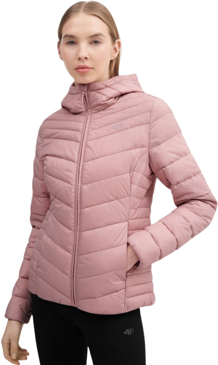 4F Jas Dames Gewatteerde Roze - Maat M