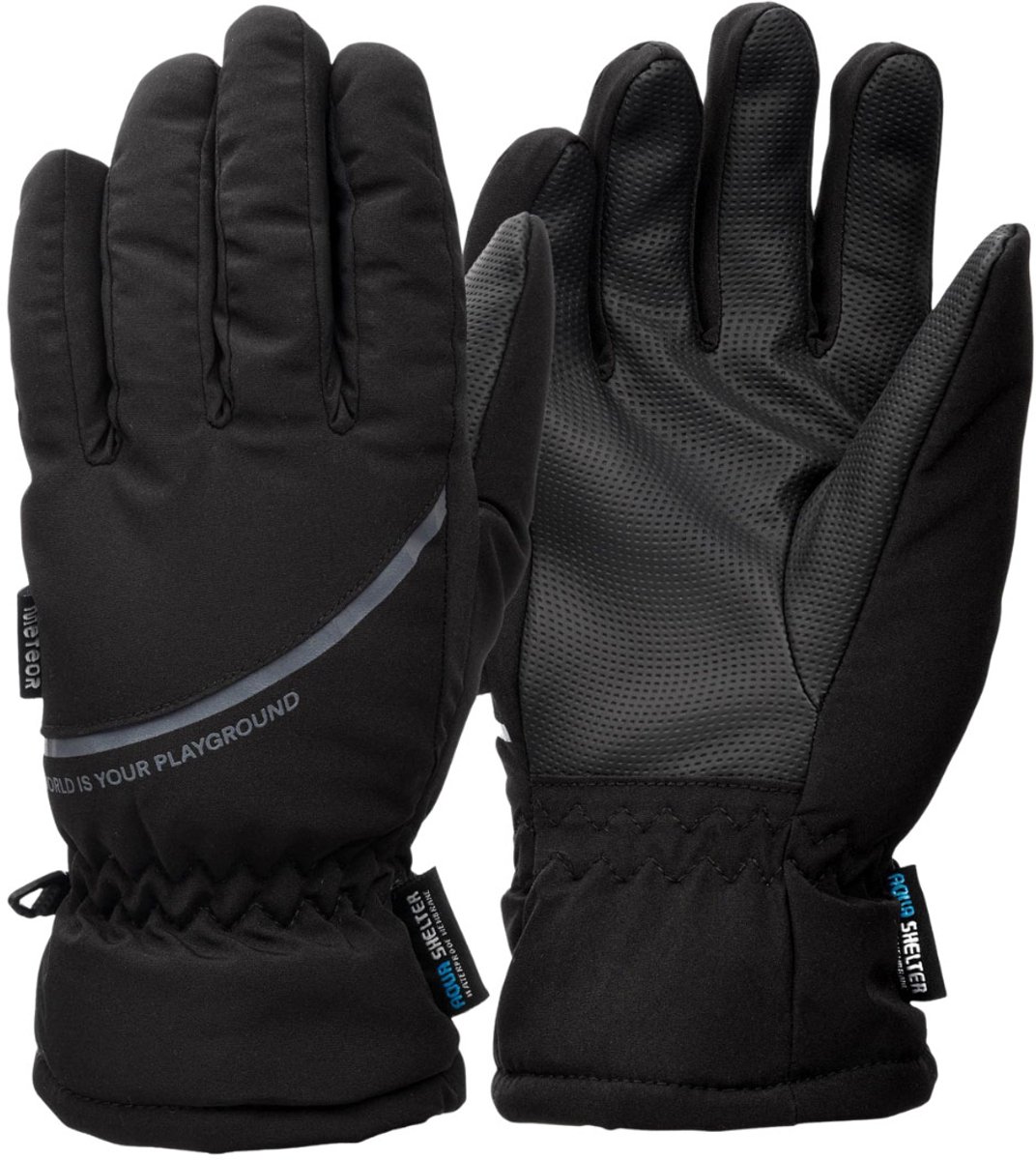 Meteor Handschoenen Hiemis Zwart - Maat XL