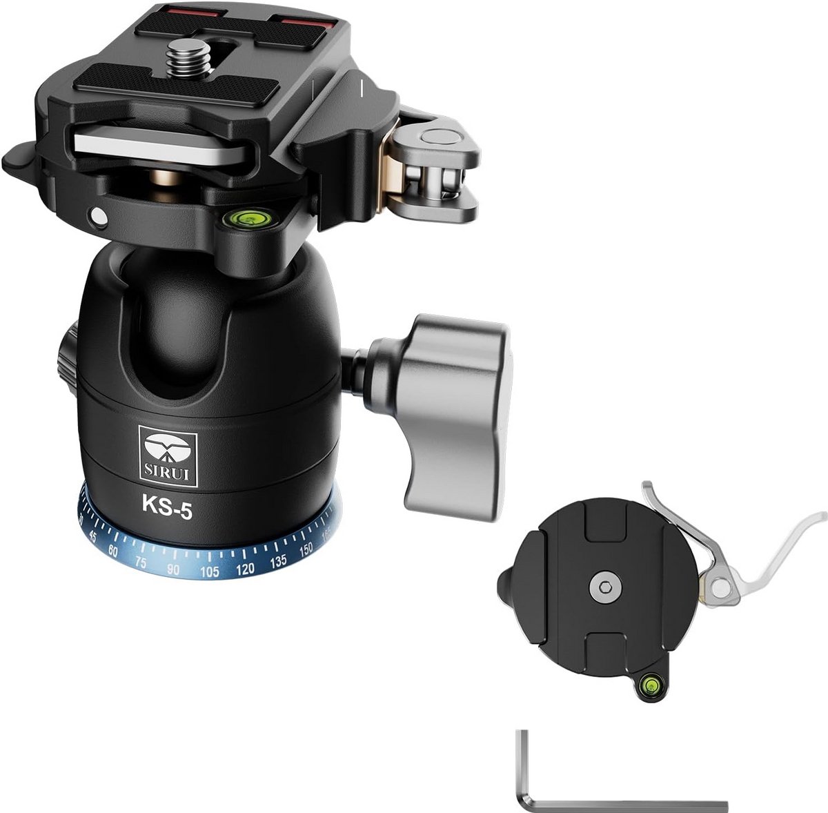 Panoramische Balhoofd voor Statief, 29mm Aluminium, 10kg Draagvermogen, 360° Rotatie
