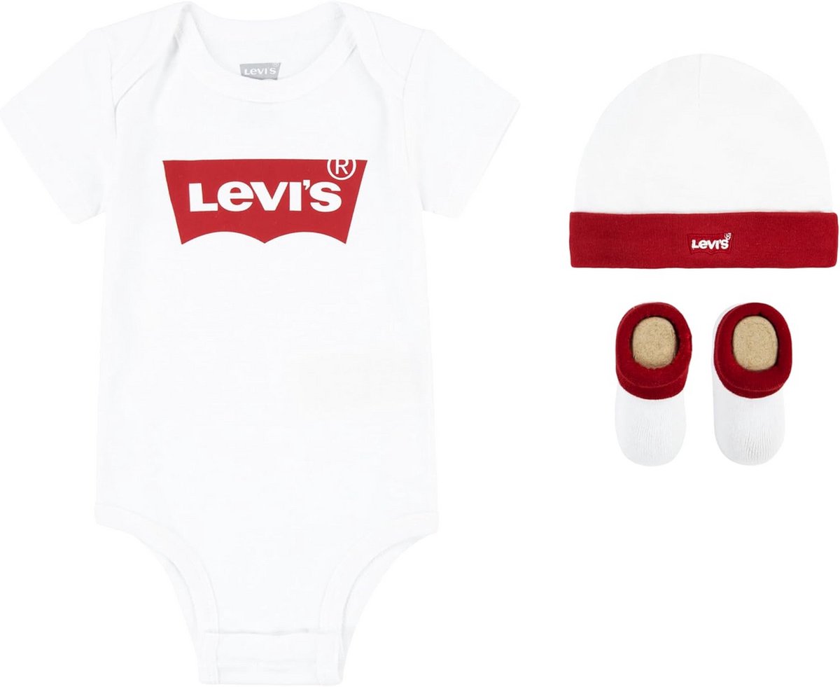 Baby Set met Muts, Romper en Sokjes – 3 Delige Kledingset voor Jongens