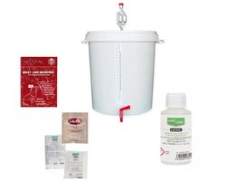 Startset wijnmaken, Startpakket wijn maken, Wijn maken kit - met fermentatie emmer 30L, klein