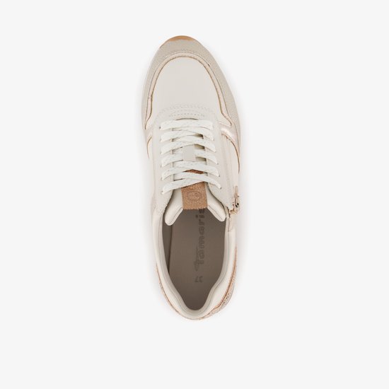 Baskets Tamaris femme blanc beige - Taille 38