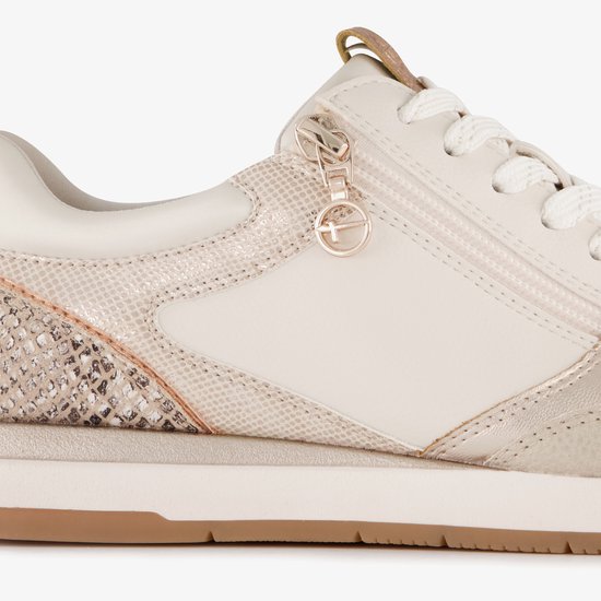 Baskets Tamaris femme blanc beige - Taille 38