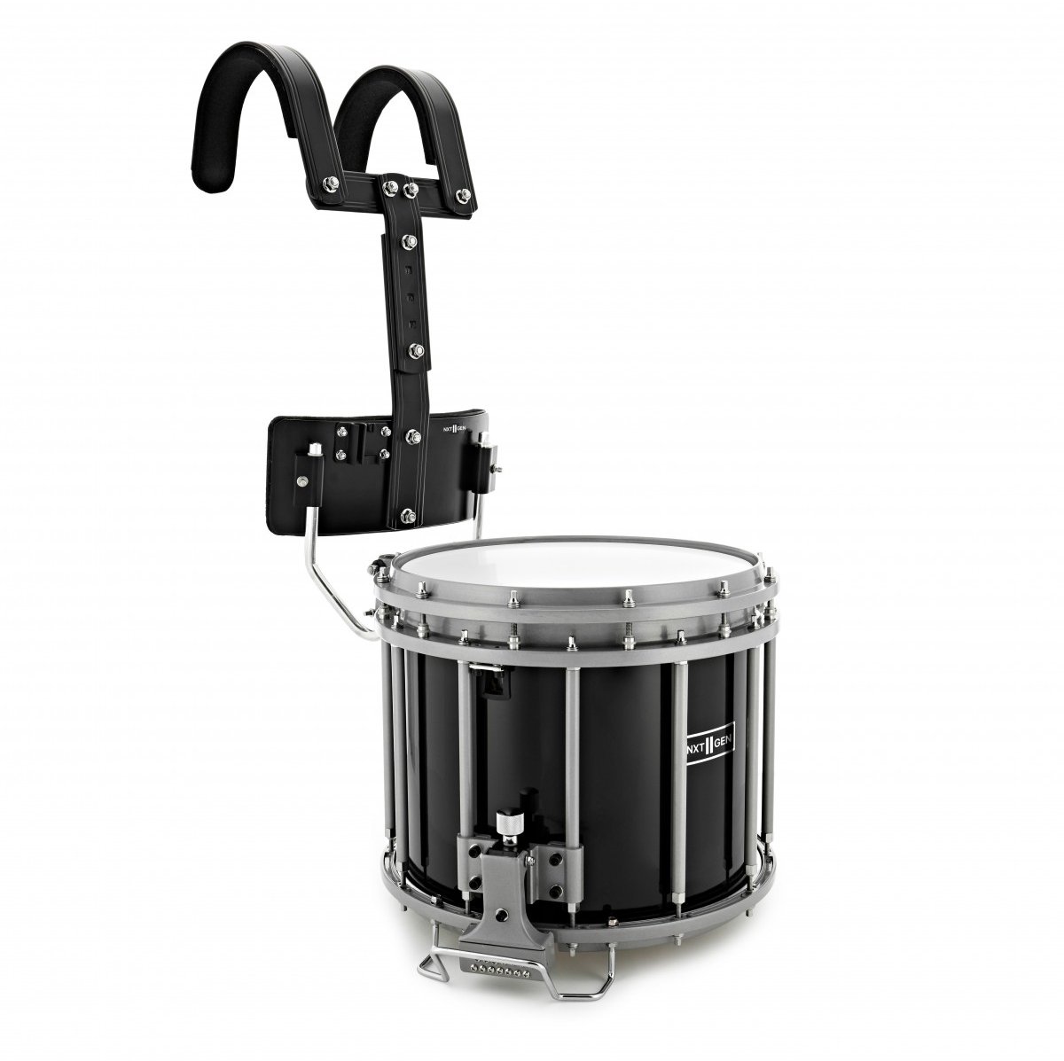 Premier NXT GEN Marching 14 x 12 Free Floating Snaredrum & Top Snare, Zwart
