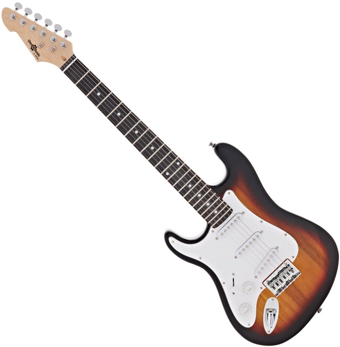 3/4 LA Linkshandige Elektrische Gitaar van Gear4music, Sunburst