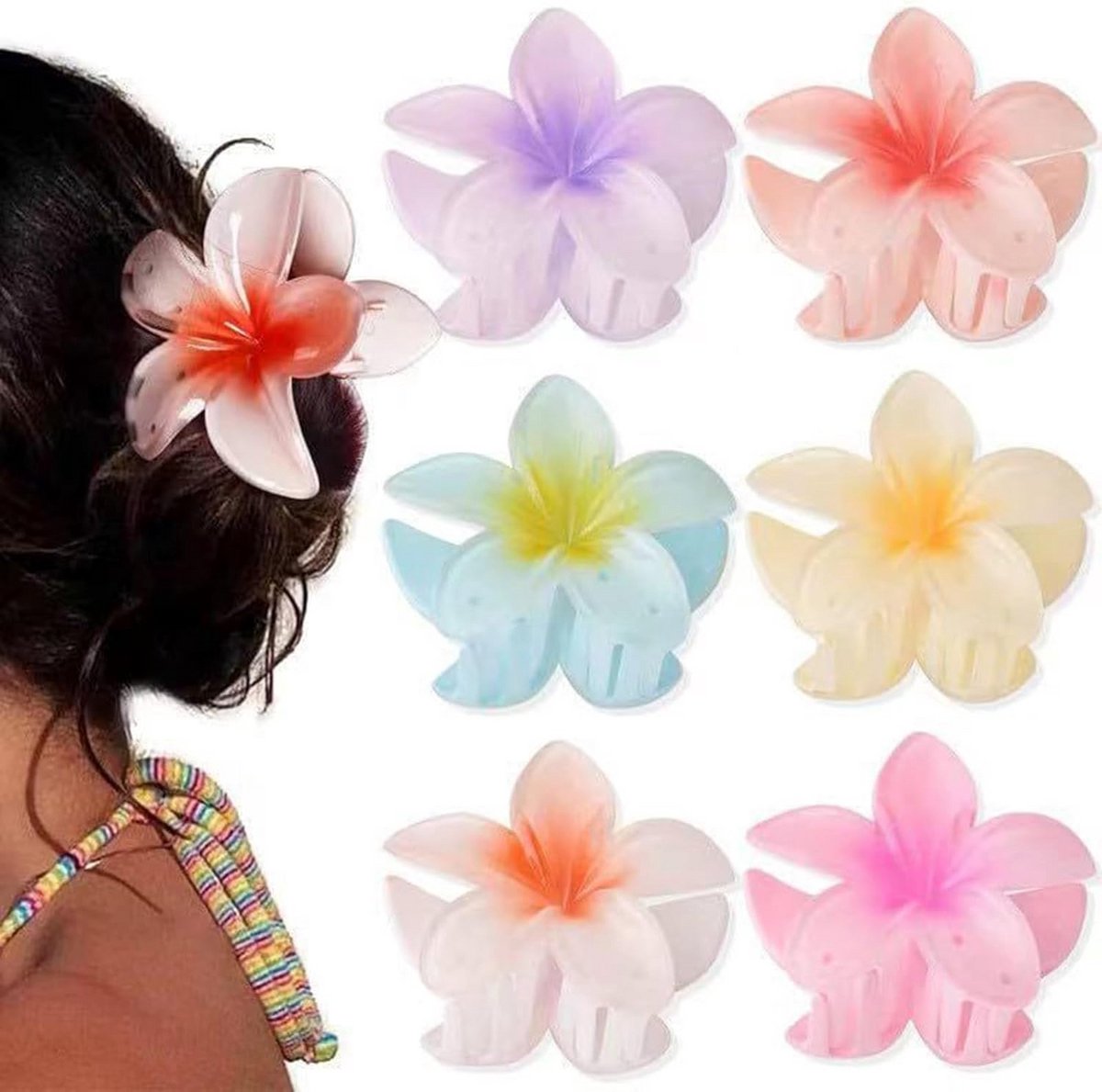 6 Stuks Matte Haarclips: Sterke Grip Voor Dik, Dun, Krullend Haar