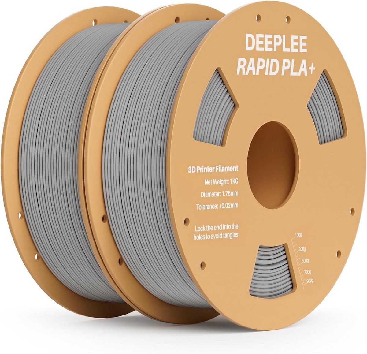 PLA+ Filament 1.75 mm voor Hoge Printsnelheid 2 kg Grijs - FDM 3D Printer