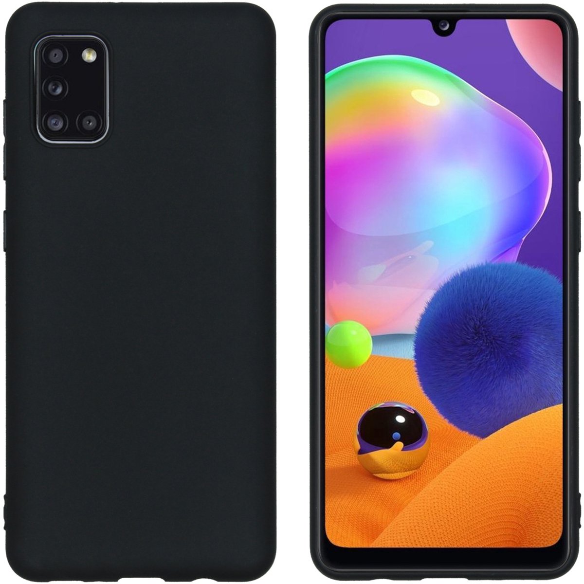imoshion Hoesje - Geschikt voor Samsung Galaxy A31 - Color Backcover - Zwart