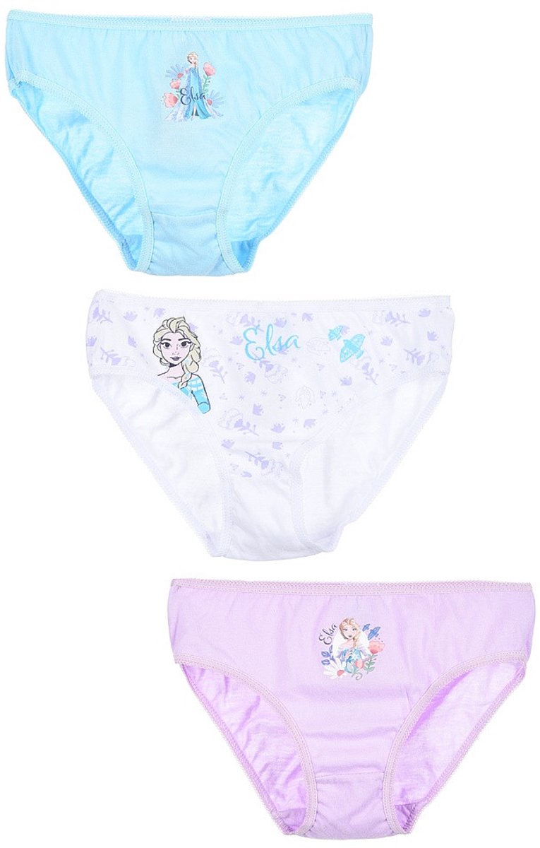 Disney Frozen kinderondergoed, slipje 3 stuks/verpakking 3/4 jaar Blauw