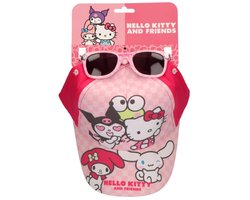 Hello Kitty Friends zonnebrillen en honkbalpet set