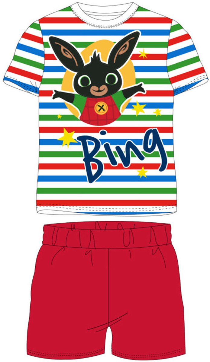 Bing gestreepte kinderpyjama 92 cm