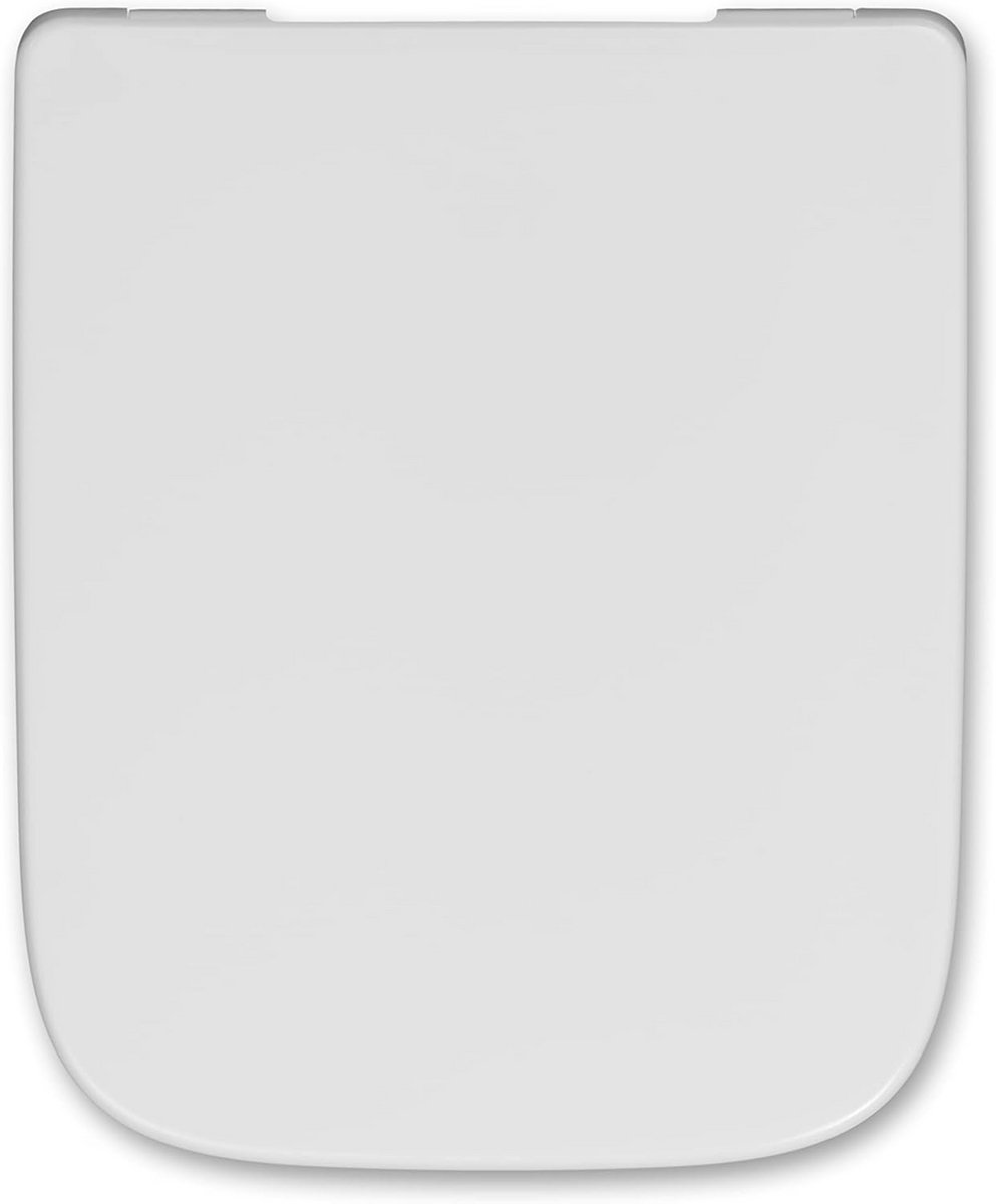 Toiletzitting Makira - WC bril - Douchecomfort Verhoging - SoftClose mechanisme - D-vorm - Wit