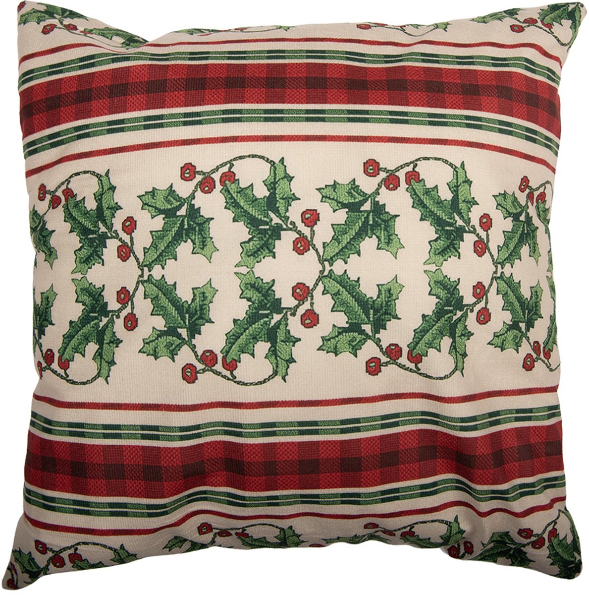 Clayre & Eef Kussenhoes 45x45 cm Beige Polyester