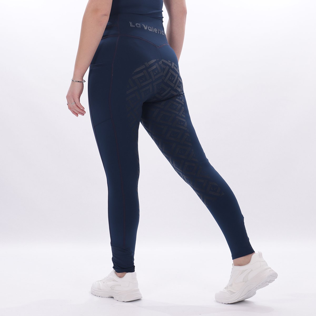 La Valencio Paardrijlegging La Valencio Lvxombo Full Grip Donkerblauw - 40