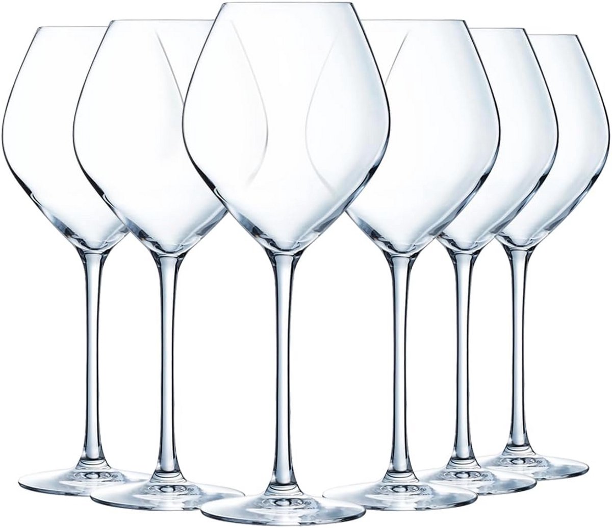 Set van 6 Elegante Wijnproefglazen Kristalhelder 55 cl - Vaatwasserbestendig