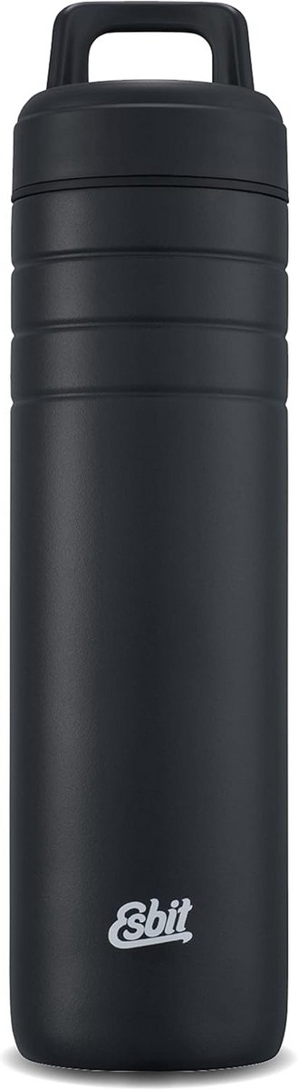 RVS Thermosfles 700 ml Zwart voor Drinken Warm of Koud