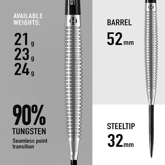 Dartpijlen 21 Gram - 90% Tungsten Set voor Precisie en Controle — afbeelding 4