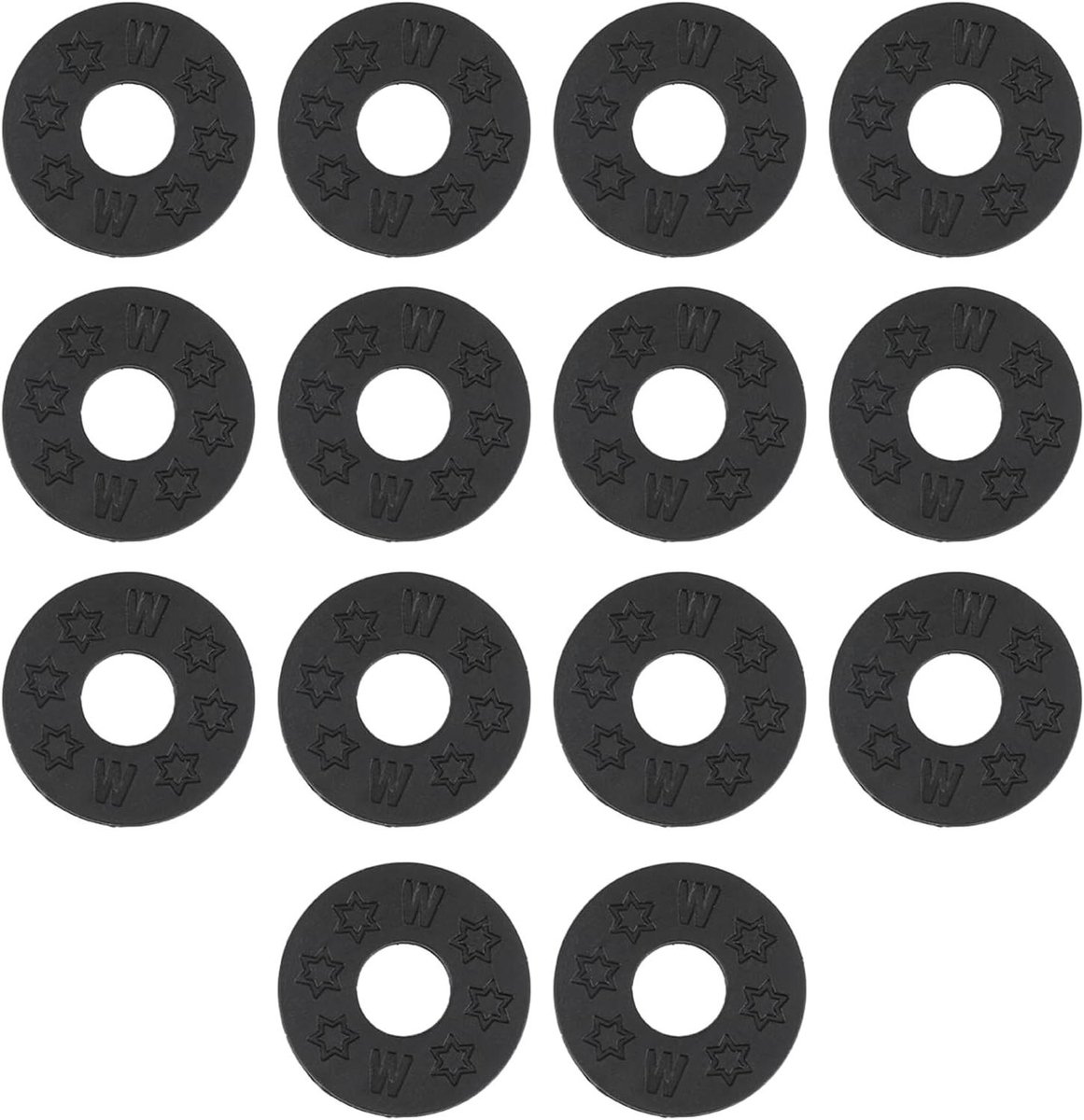 14 stuks gitaar riemblokken siliconen zwart - bescherming gitaar bas ukelele