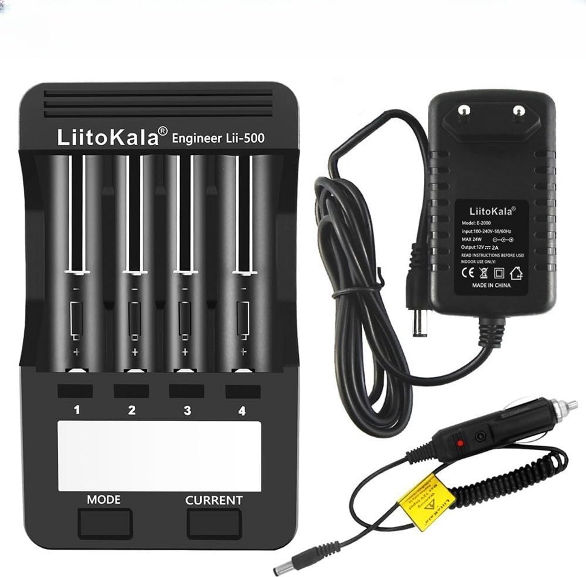 Universele Batterijlader met LCD Display voor Li-ion en NiMH/NiCd Accu's
