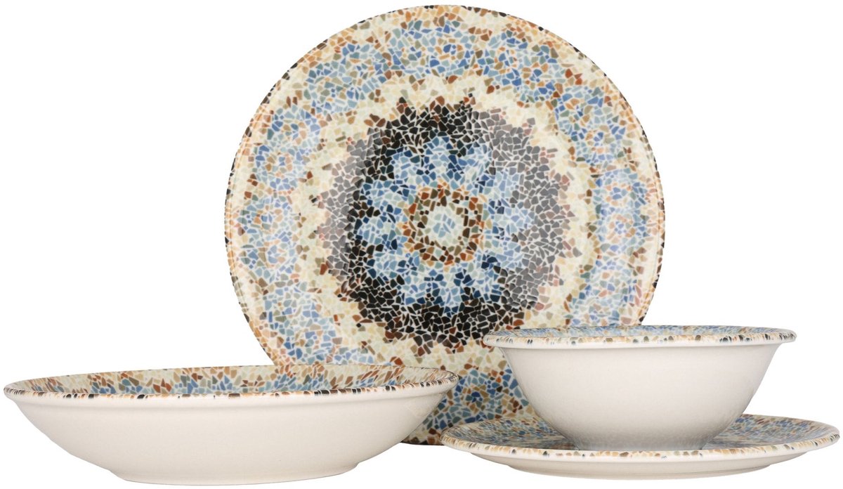 By Bone Serviesset (Medium) - Armonia - 24 delig - 6 persoons - Porselein